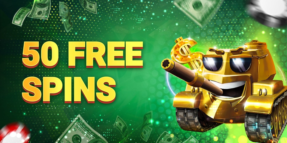 50 Free Spins in Cash Tank